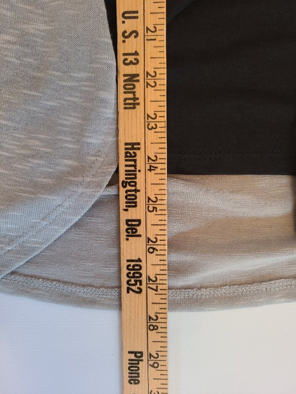 Notations Twin Set Blouse Top Gray Black With Scarf NWT - Picture 10 of 15